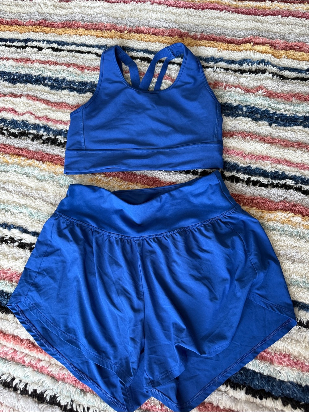 Blue Women's Active Sports Bra and Skort Set — DSG